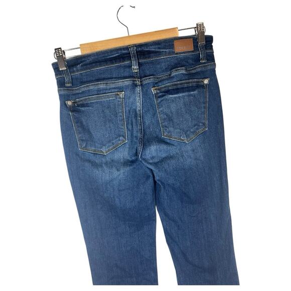 Judy Blue Jeans Womens 5 27 Blue Straight Fit Dark Wash Mid Rise Wiskering JB823 - Picture 7 of 12